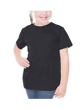 Crazy Dog Lady Paw Children Kids Boys Girls Short Sleeve T-Shirt Round Neck Tees 2-6T Black3T